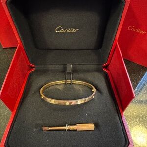 Cartier 6 Diamond Love Bracelet Small Model - full set w receipt